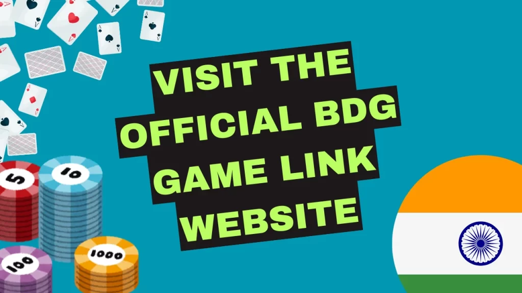 illustration text 'visit the official bdg game link website'