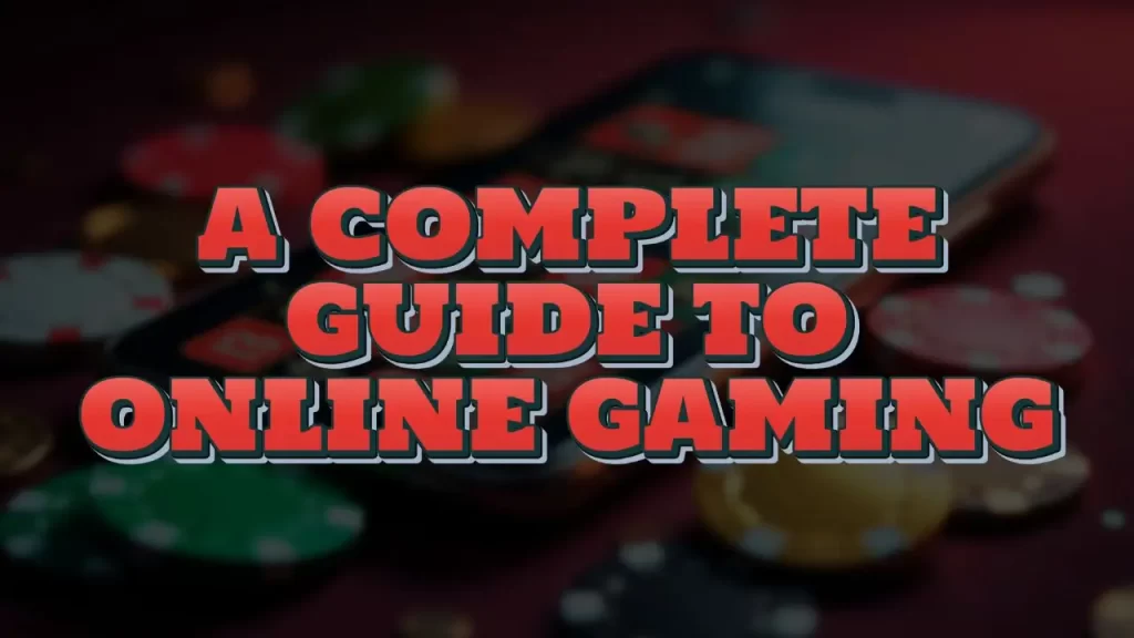 illustration text 'a complete guide to online gaming'