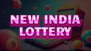 illustration text 'new india lottery'